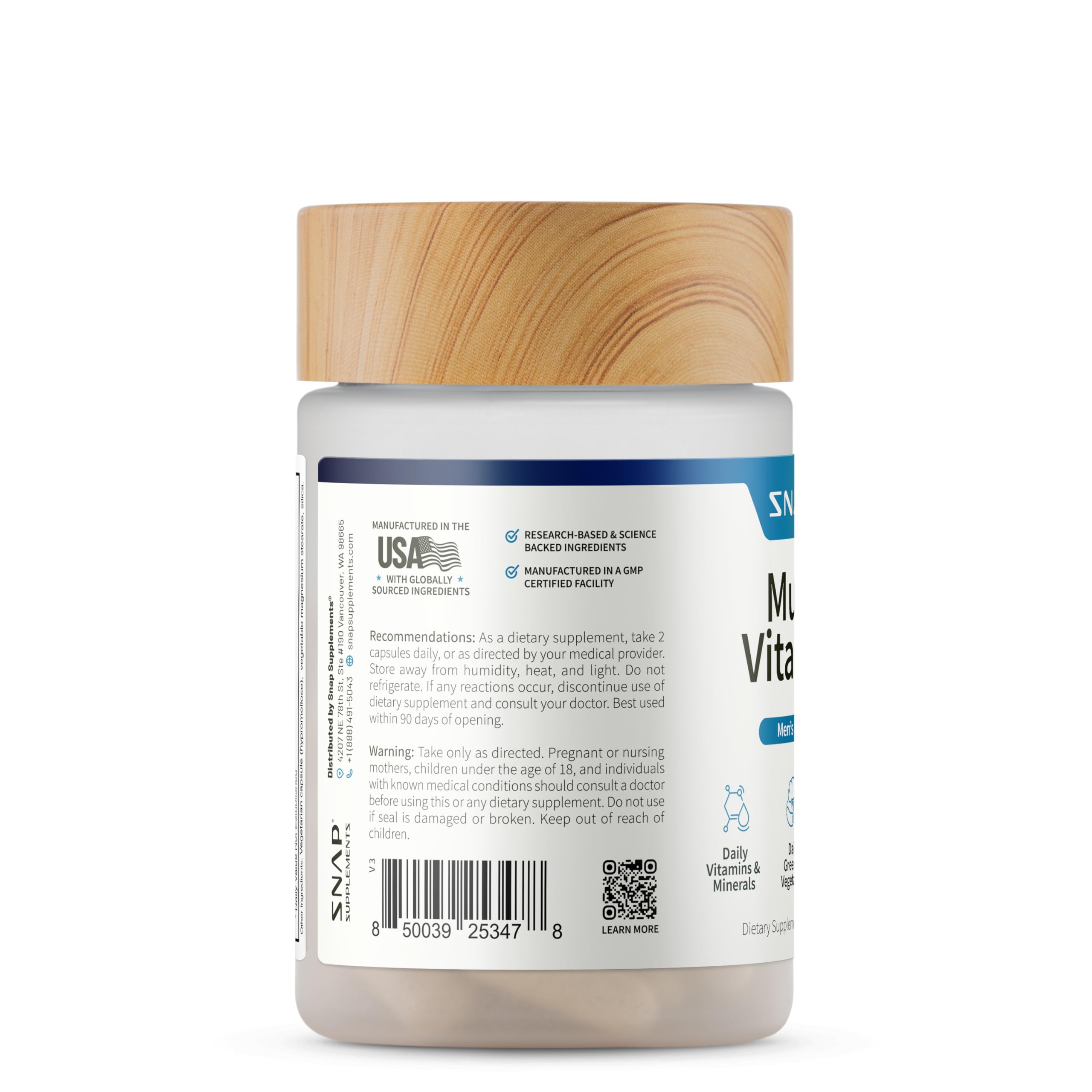 Snap Supplements packaging designed for everyday use and accessibility.