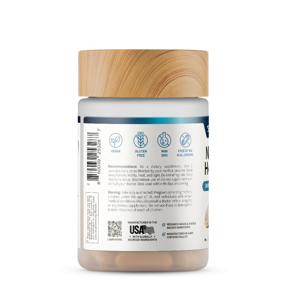 Snap Supplements nerve health finished bottle on shelf signaling convenient daily wellness