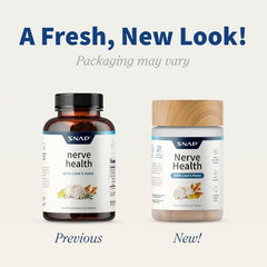Snap Supplements nerve health ingredients lion's mane highlighting key brain-support ingredient