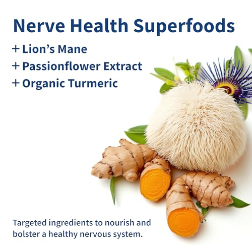 Snap Supplements nerve health turmeric powder closeup emphasis on organic turmeric