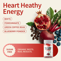 Closeup of Snap Supplements Gummies texture and peach flavor from Nitric Oxide Beet Root Gummies