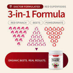 Snap Supplements Organic Beet Root Powder scoop beside blender for easy mixing.