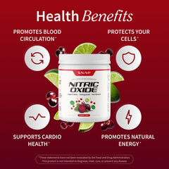 Snap Supplements Organic Beet Root Powder blended into a cherry lime smoothie.
