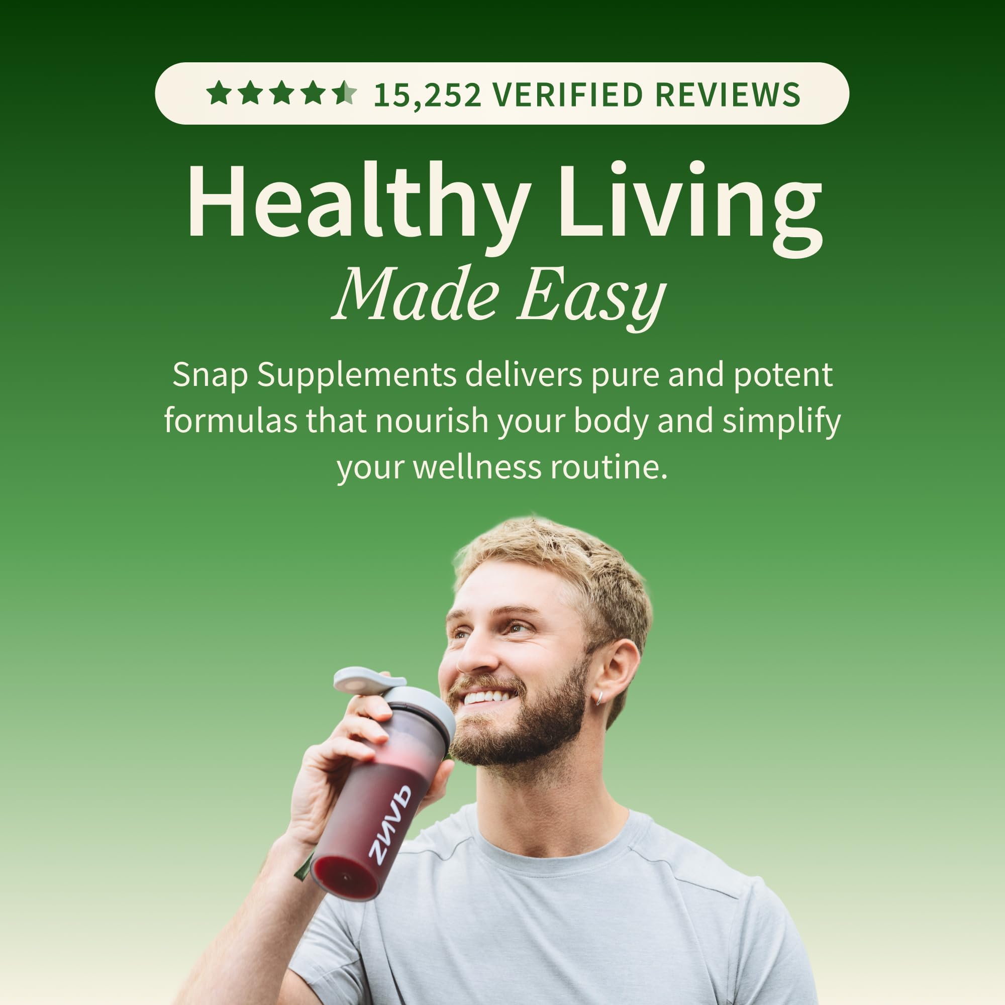 Snap Supplements Pomegranate and spinach for antioxidant support.