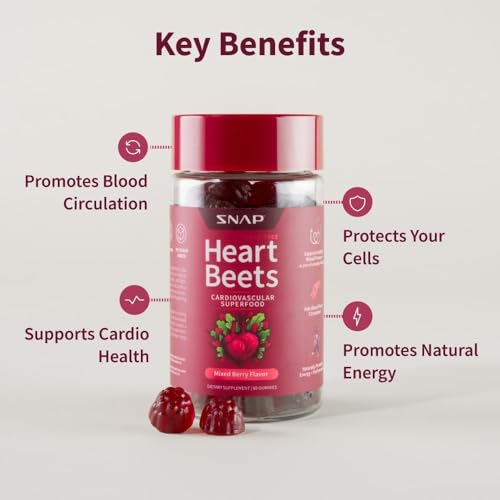 Heart Beets red spinach graphic for healthy circulation benefits