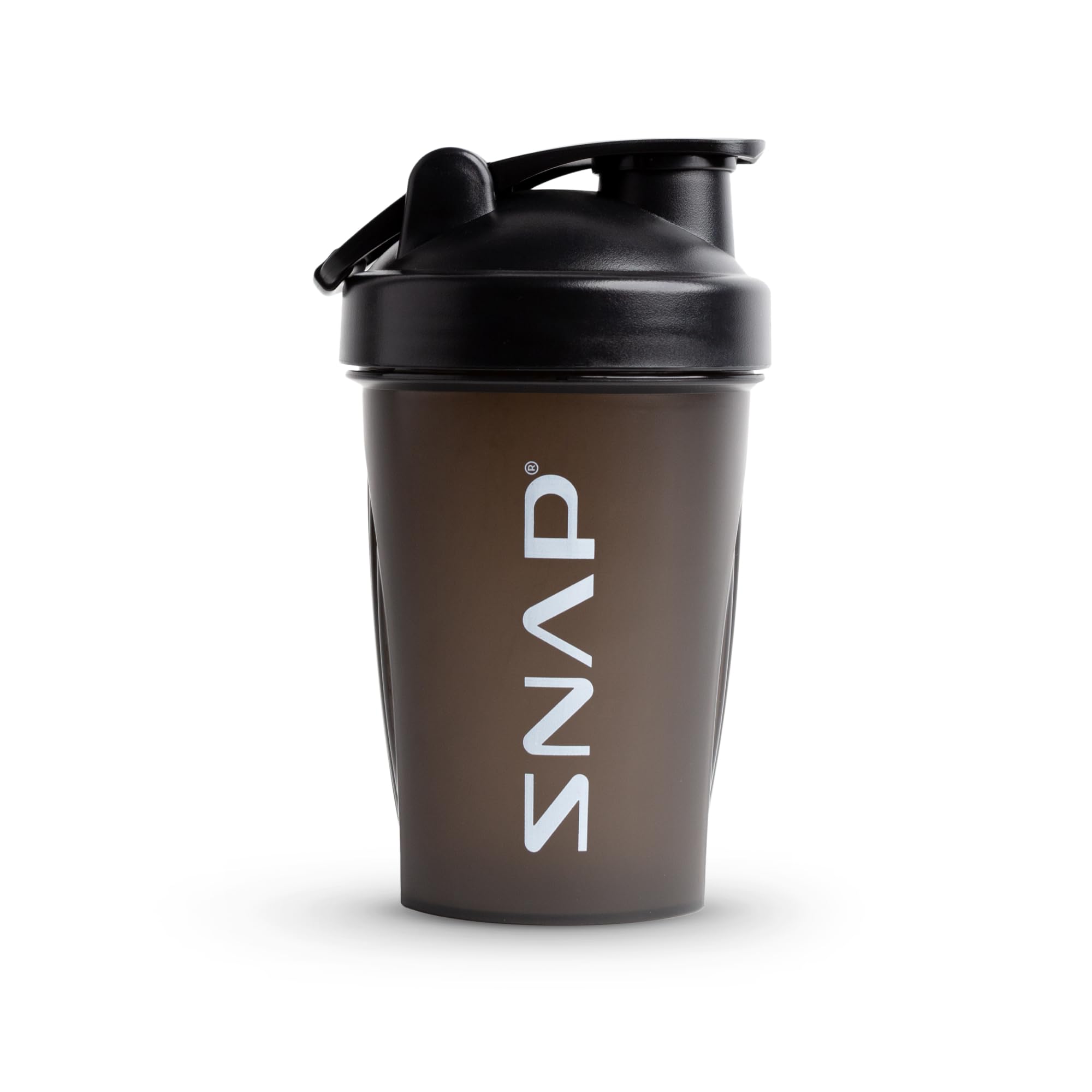 Snap Supplements shaker bottle with mixing ball for smooth shakes during workouts.