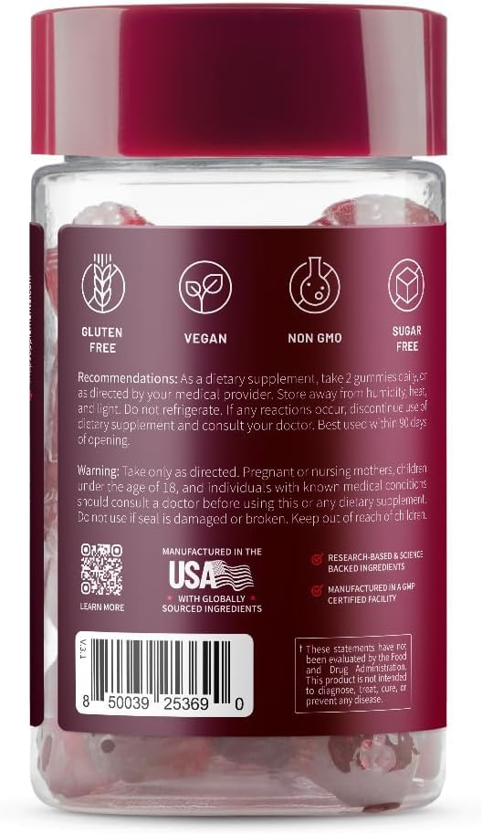 Heart Beets USA-made ingredients label emphasizing quality