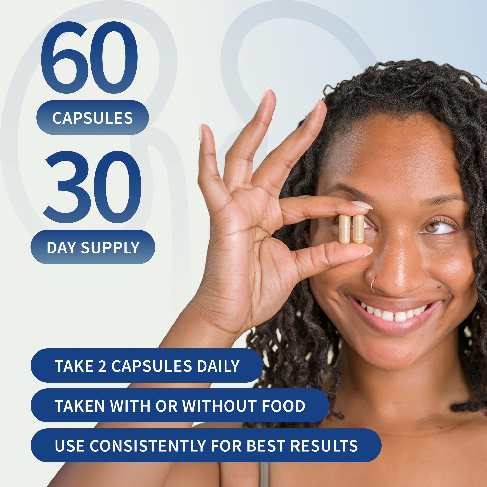 Snap Supplements Kidney Health bottle shows 60 vegetarian capsules for daily use
