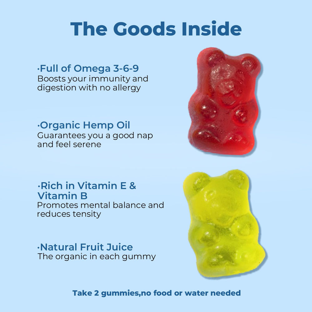 Gummies on a shelf display convenient daily use
