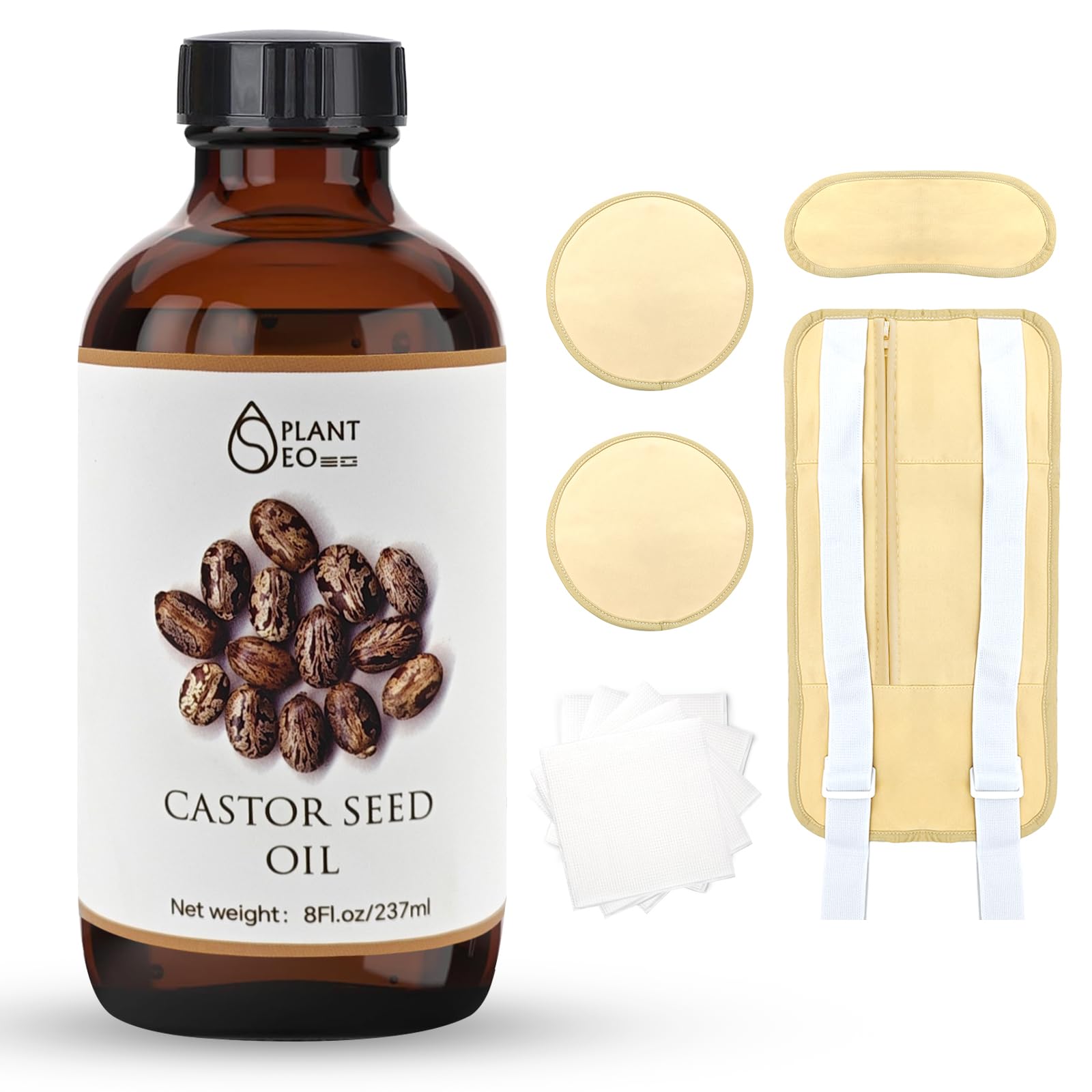 Sneosnai castor oil bottle in amber glass preserves purity for storage