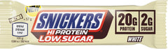 Snickers white chocolate texture close-up showing creamy coating and bite.