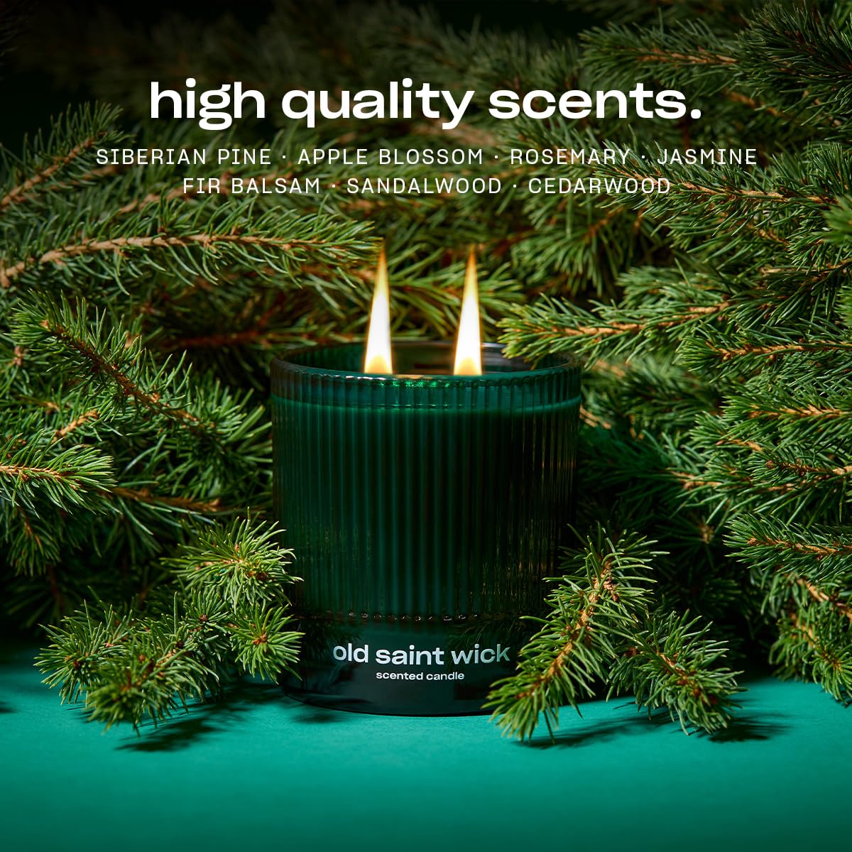 Snif Old Saint Wick candle fir balsam and cedarwood for seasonal warmth