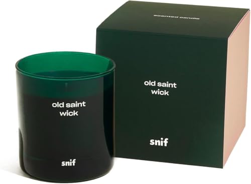 Snif Old Saint Wick candle sandalwood and apple blossom for holiday mood