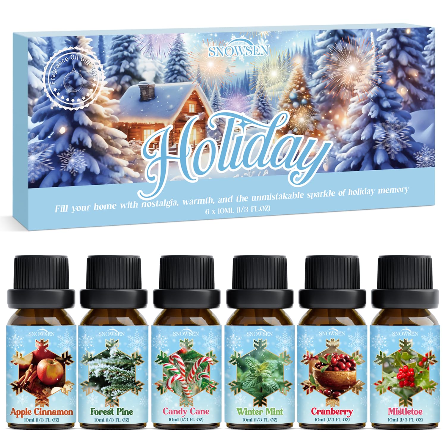 SNOWSEN Apple Cinnamon bottle for cozy diffuser ambience