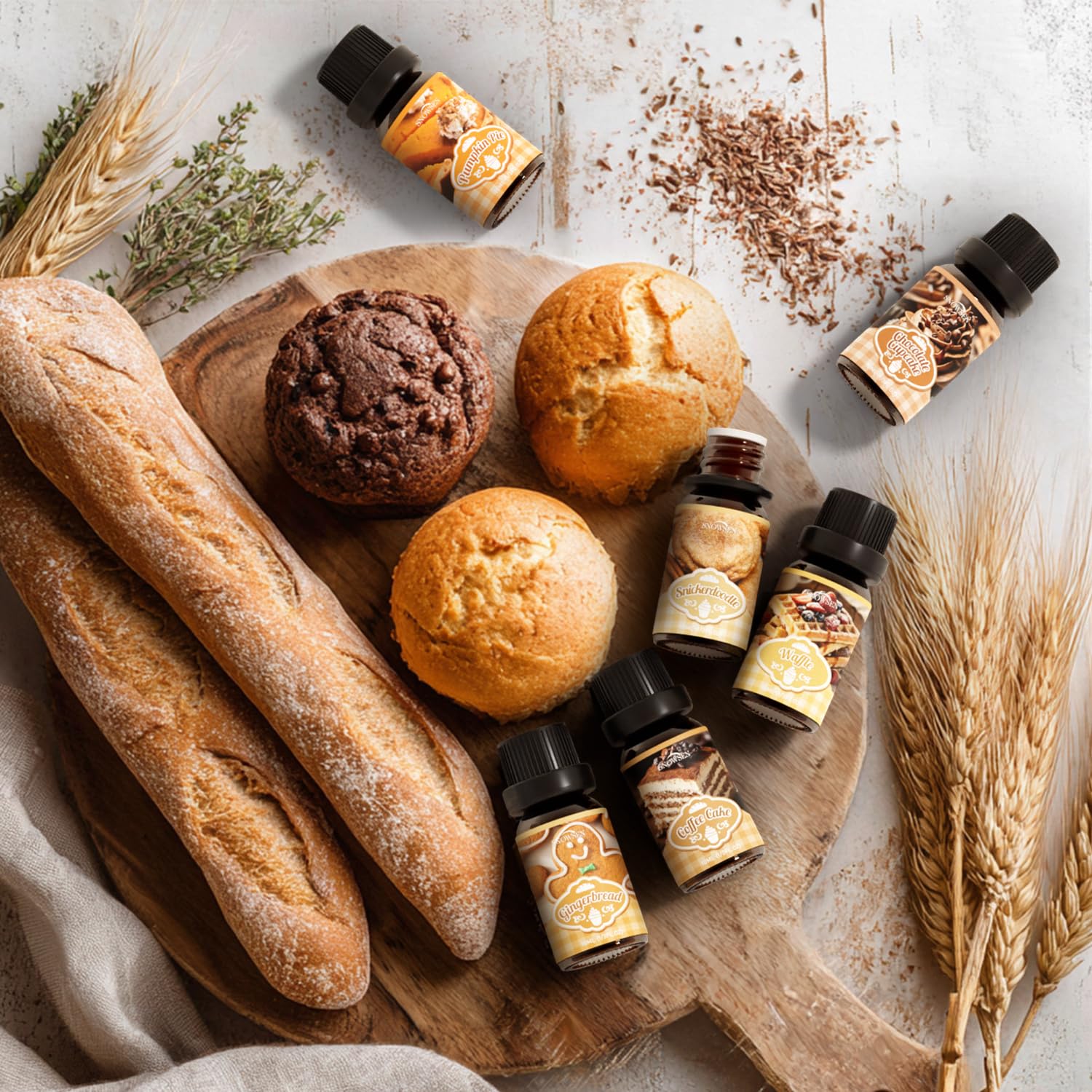 SNOWSEN Bakery Gift Set amber bottle with dropper for precise use.