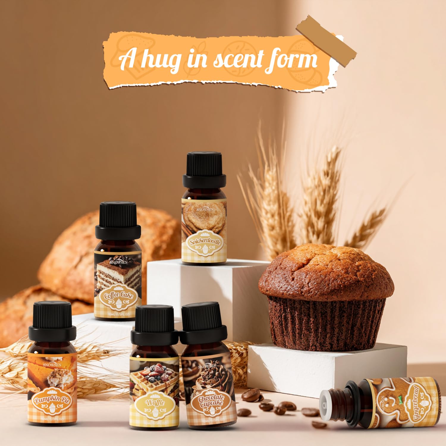 SNOWSEN Bakery Snickerdoodle diffuser oil creates bakery vibes.