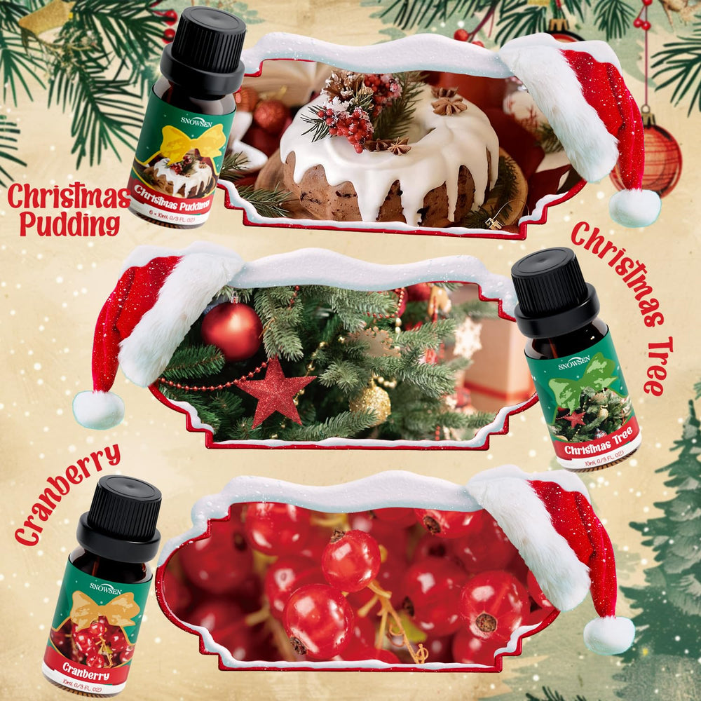SNOWSEN Cranberry oil bottle for bright, festive notes.