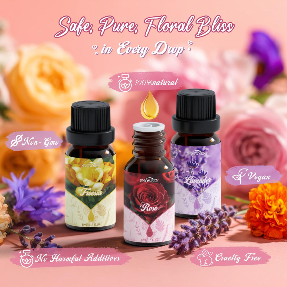 SNOWSEN Freesia oil for uplifting aroma in DIY projects.
