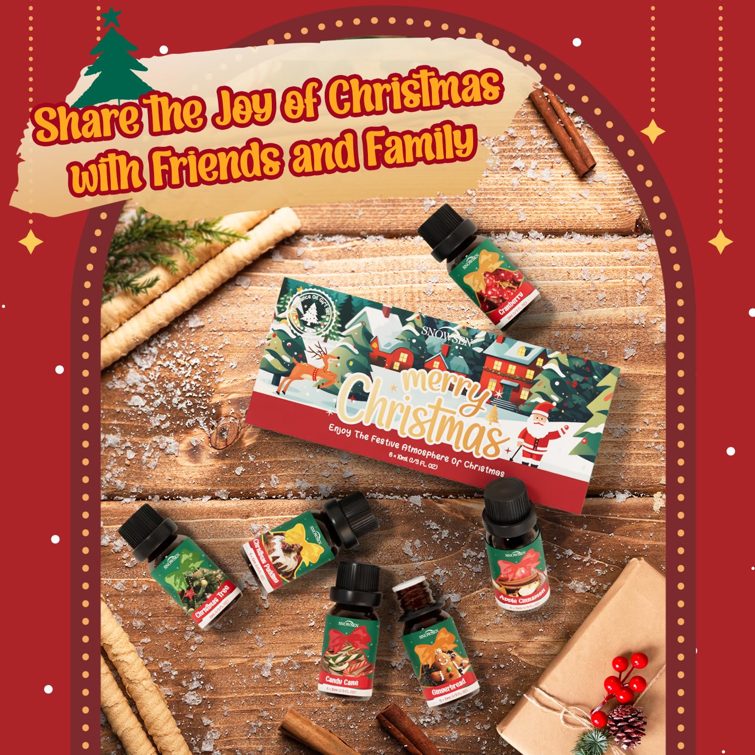 SNOWSEN Gingerbread oil bottle for warm bakery-style fragrance.