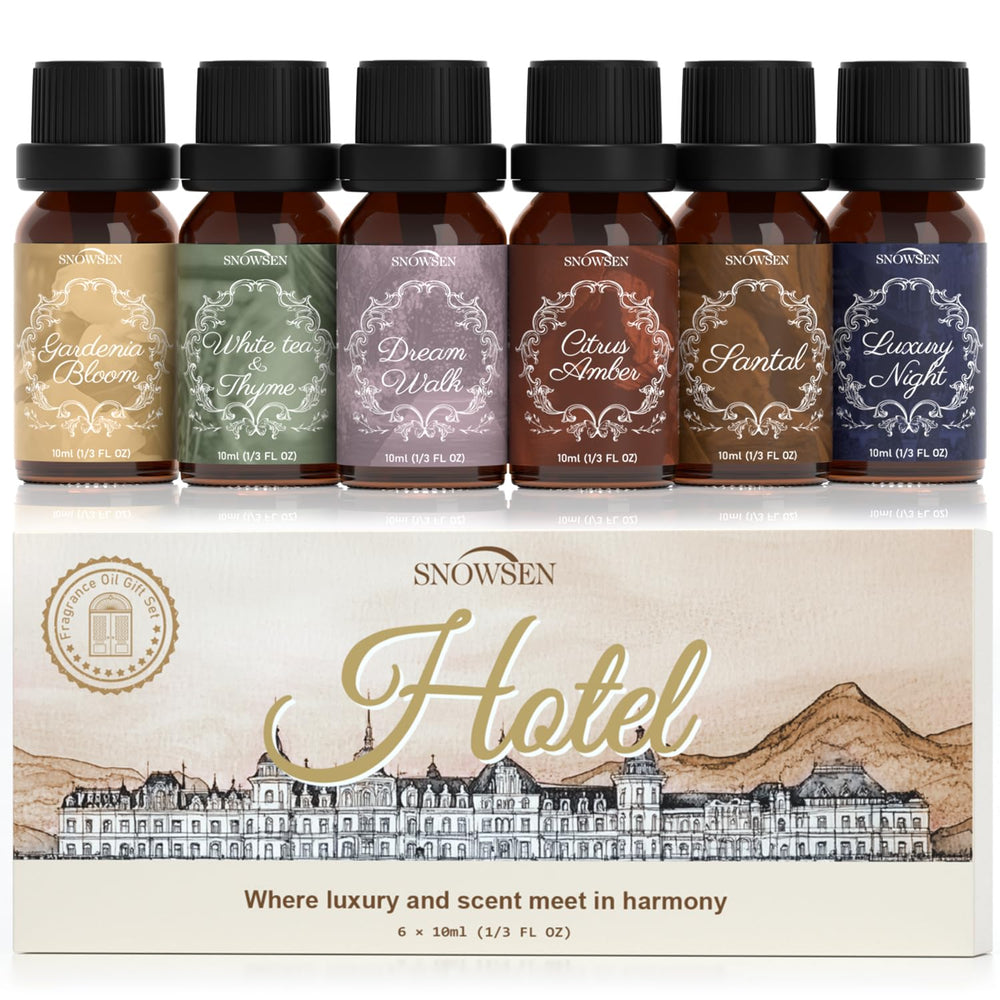 SNOWSEN Santal diffuser bottle for hotel-inspired luxury at home.