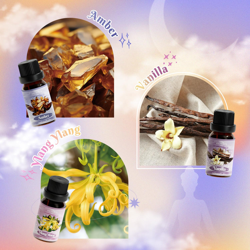 SNOWSEN Tranquil Mountain Air oil bottle for crisp, clean room fragrance.