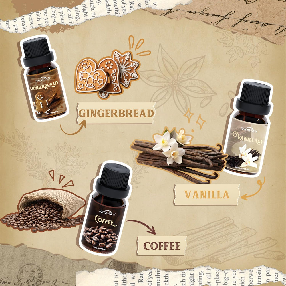SNOWSEN Vanilla diffuser oil provides comforting home scents.