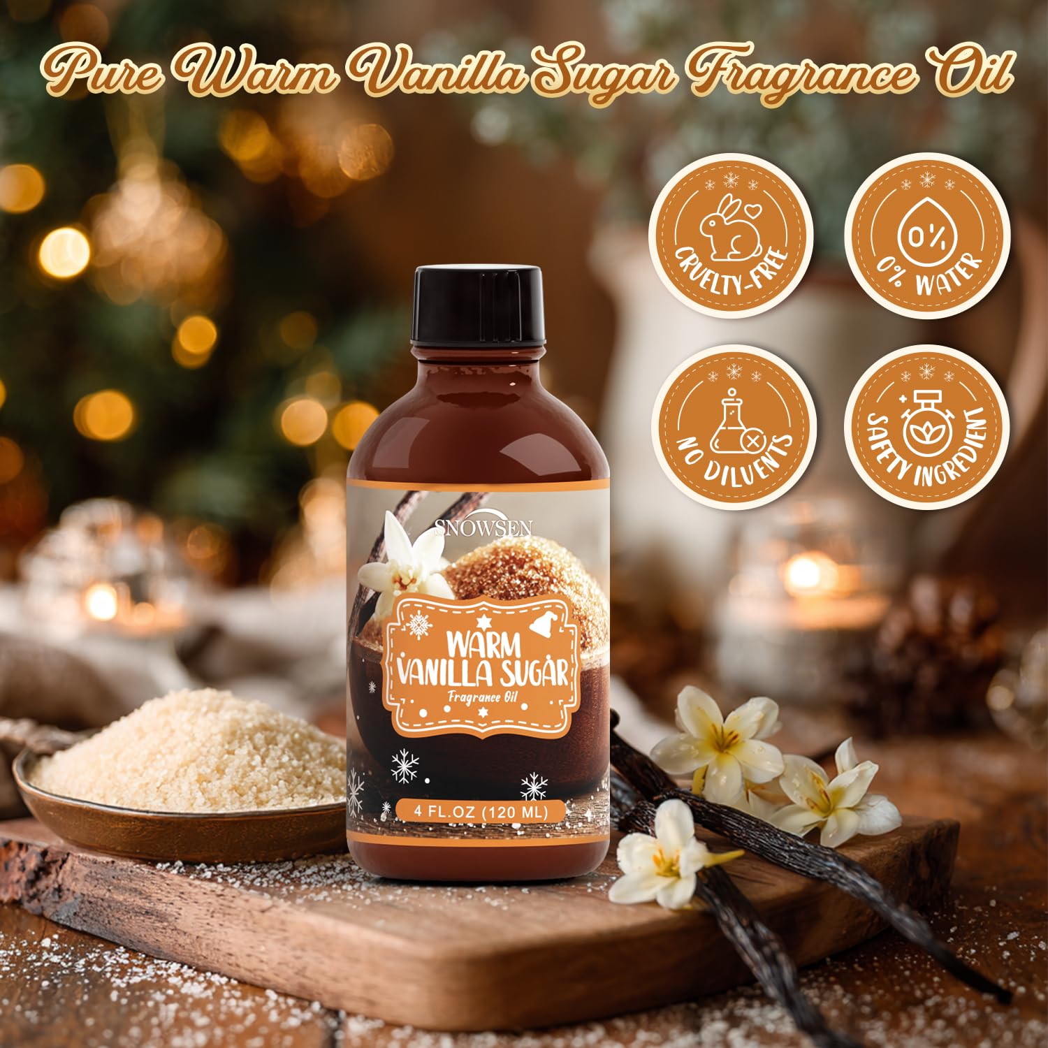 Candle making with SNOWSEN Warm Vanilla Sugar to enhance DIY projects.