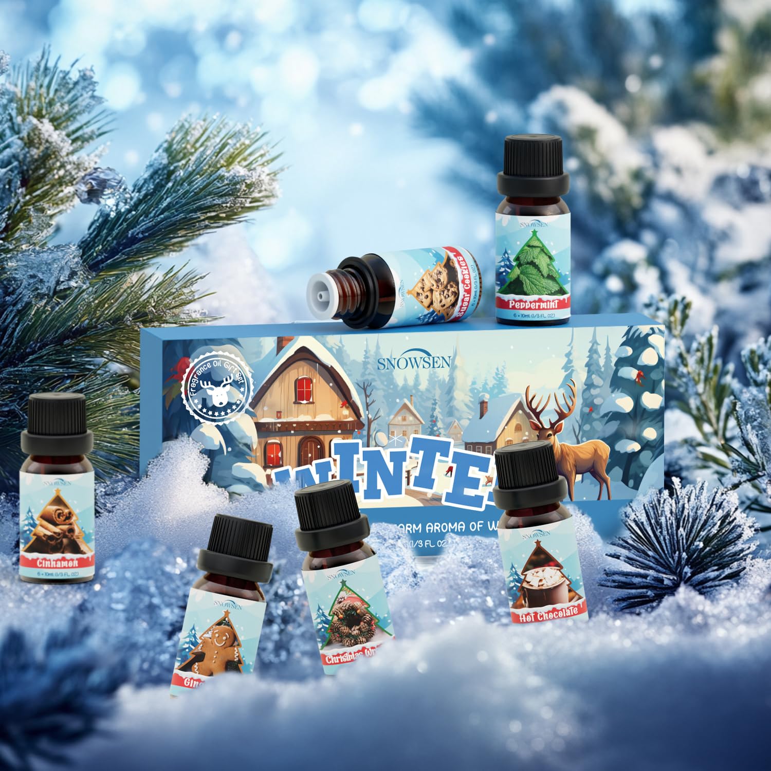 SNOWSEN Winter Set packaging highlighting a gift-ready presentation for winter gifting.