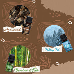 SNOWSEN Woody Essential Oil Set Agarwood bottle for ritual, relaxation, and ambiance