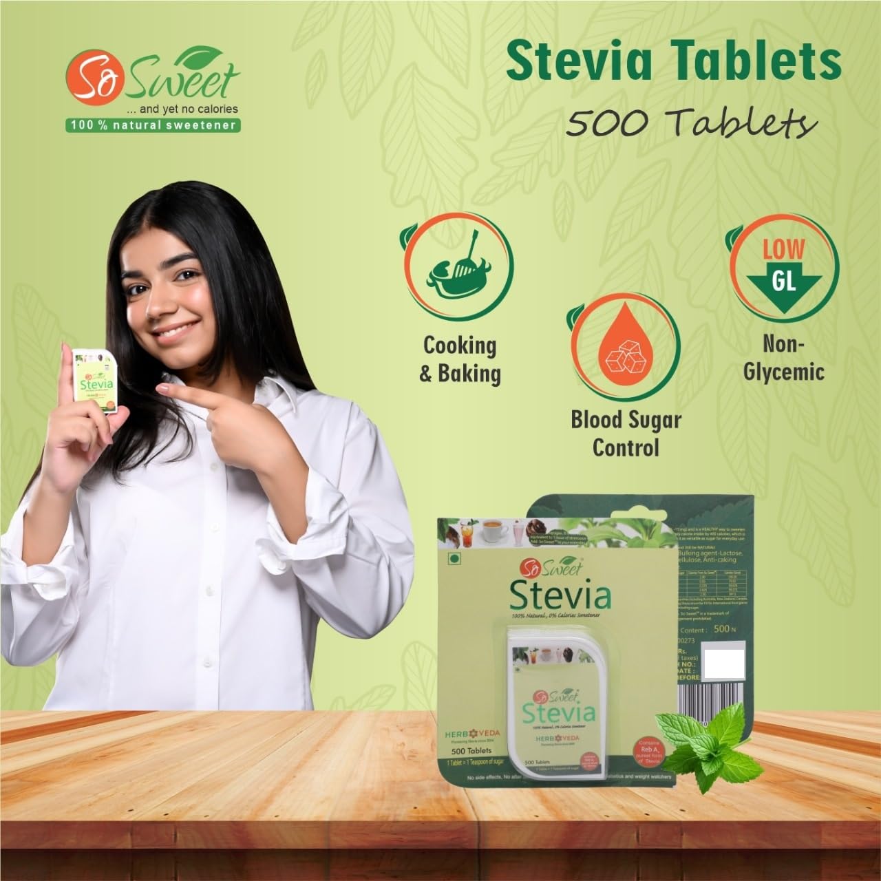 So Sweet travel-size dispenser shown for on-the-go sweetening
