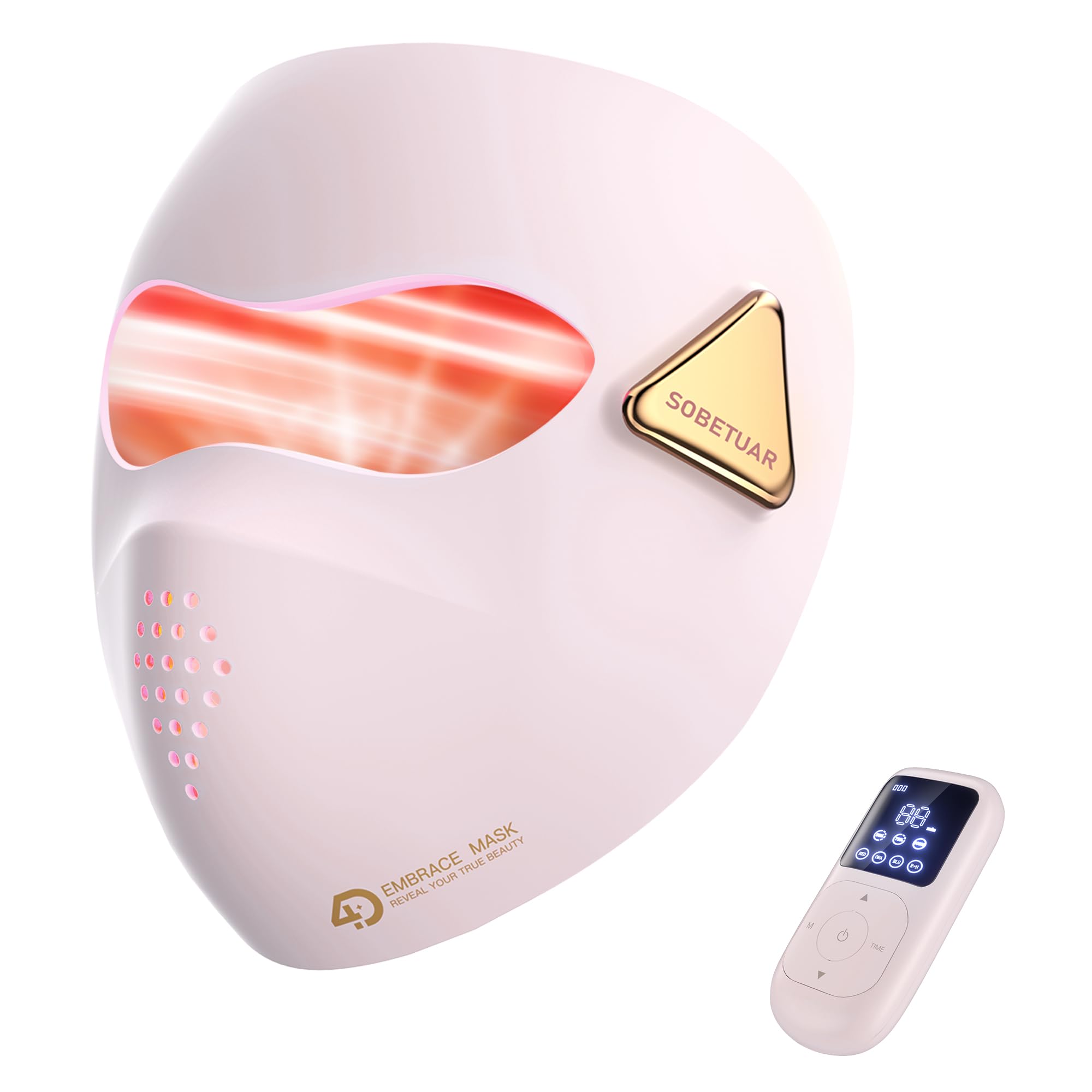 Sobetuar 4D red light mask provides full-face coverage for consistent therapy results.