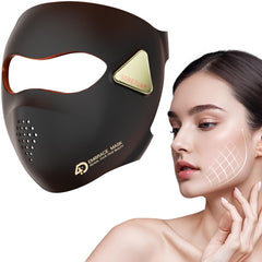 Sobetuar 4D Red Light Therapy Mask front view showing ergonomic fit and eye protection.