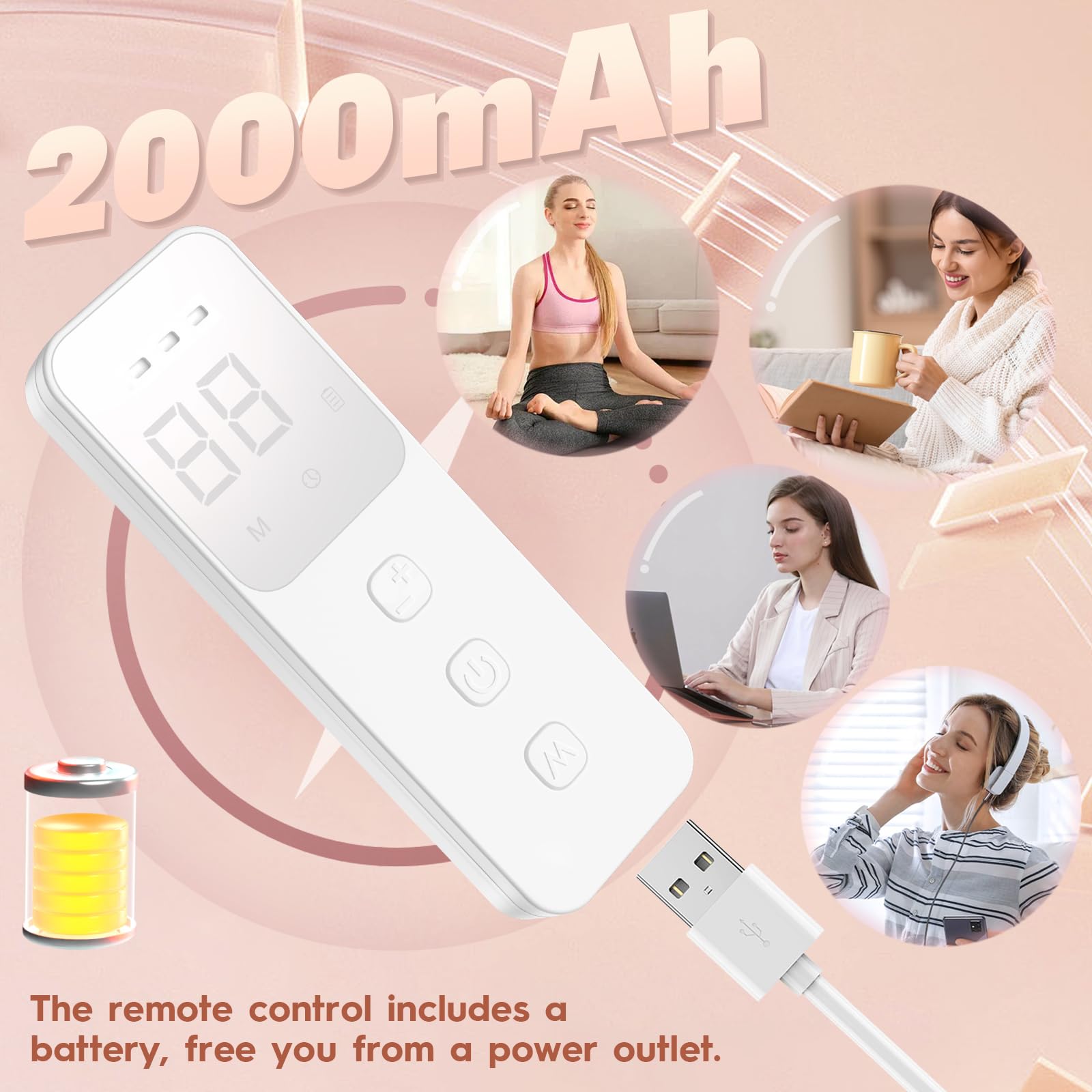 Soeumoir timing function display supports 20-minute sessions with auto shut-off