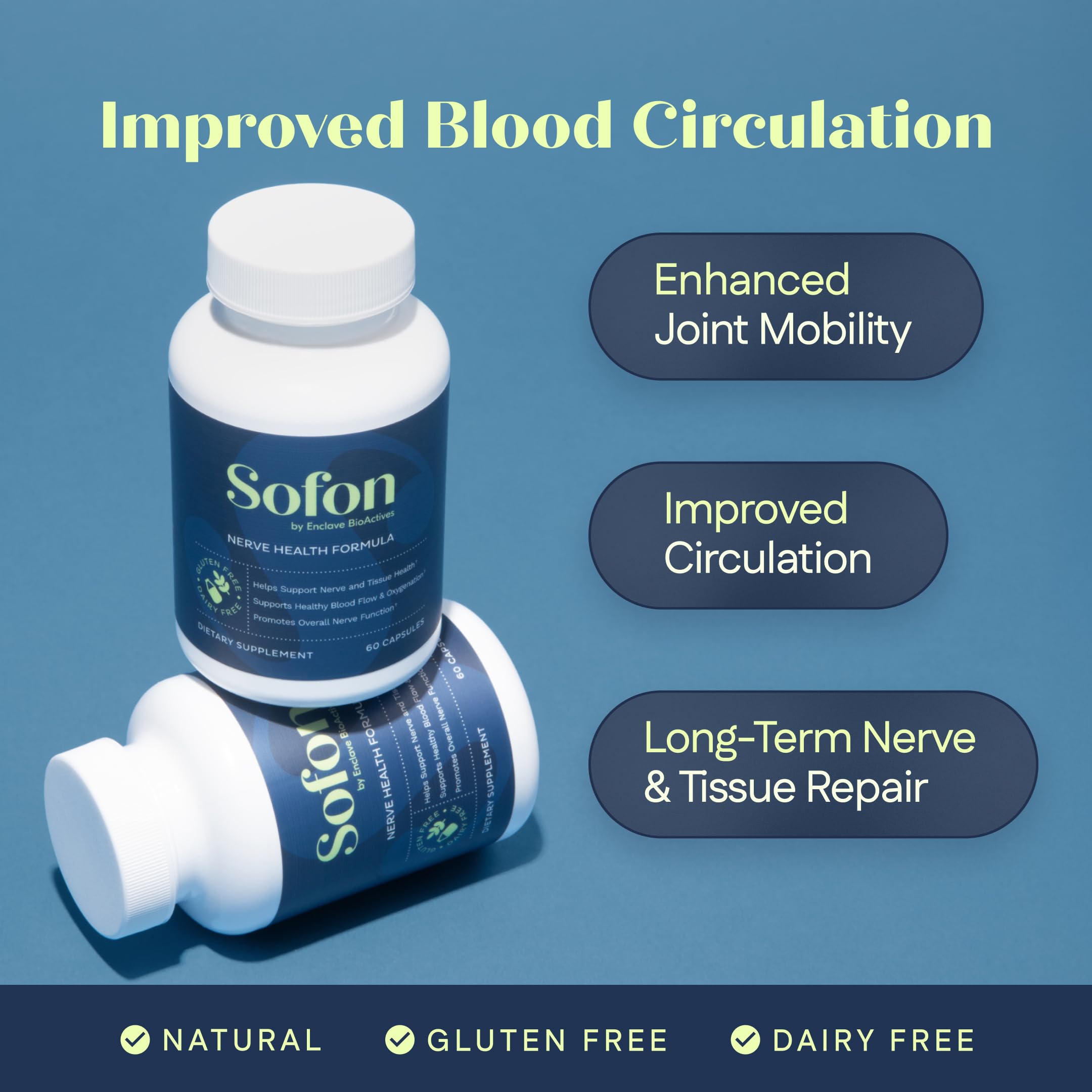 Sofon nerve support daily-use setup encourages a consistent nerve wellness habit.