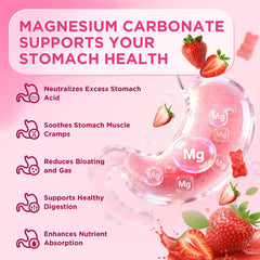 Vegan and organic label visible on Softbear magnesium gummies packaging.