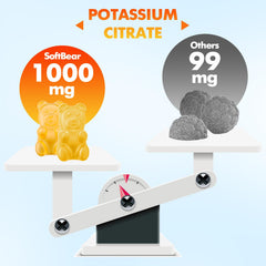 softbear Potassium Citrate Gummies GMP quality seal signals reliable production standards.