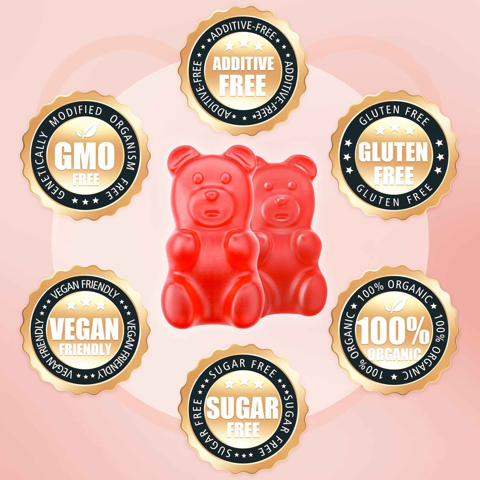 Softbear potassium gummies features a vegan, sugar-free formula suitable for adults