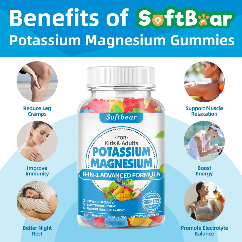 Softbear potassium gummies being poured to show chewy texture.