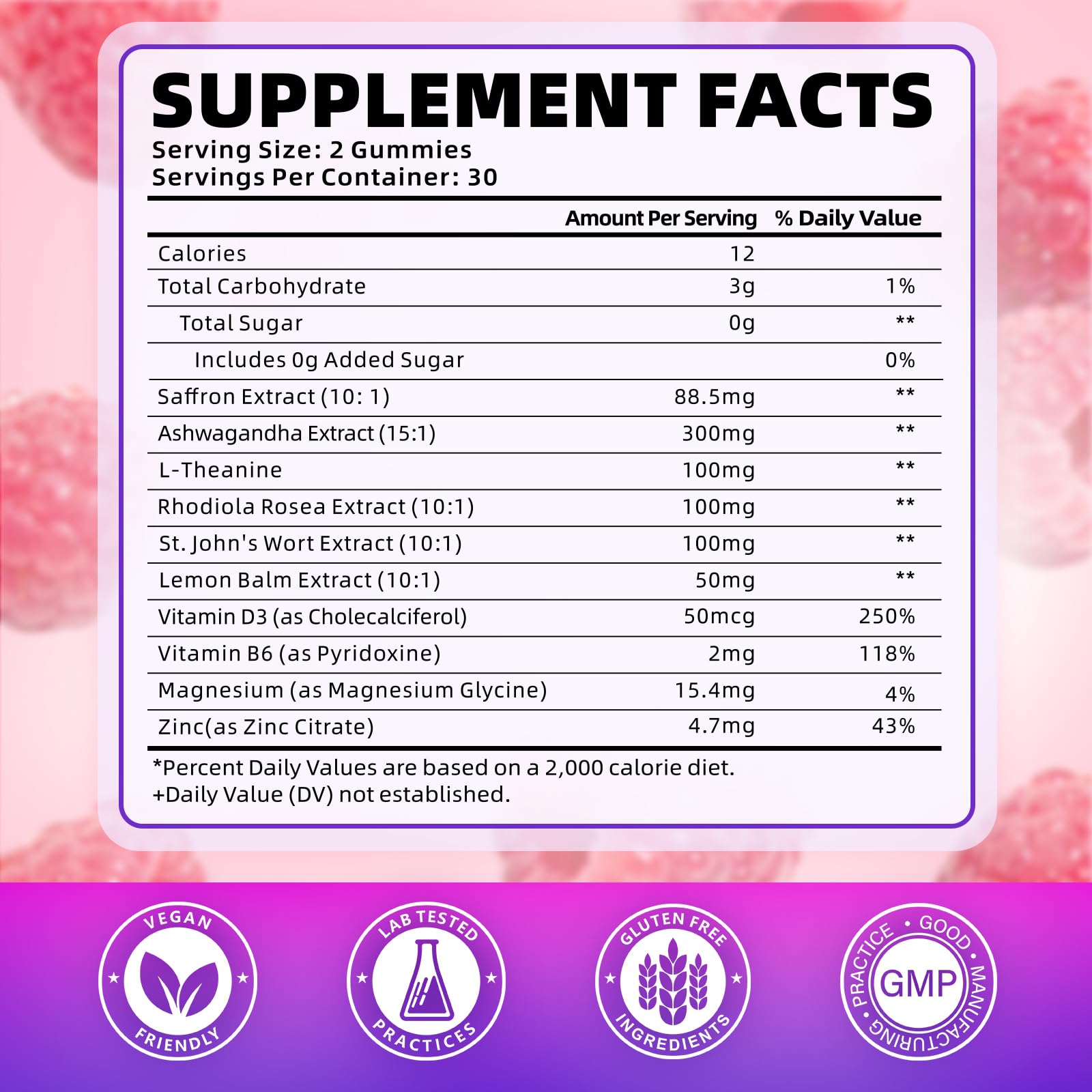 Softbear saffron gummies for adults with ten-in-one blend for daily wellness.