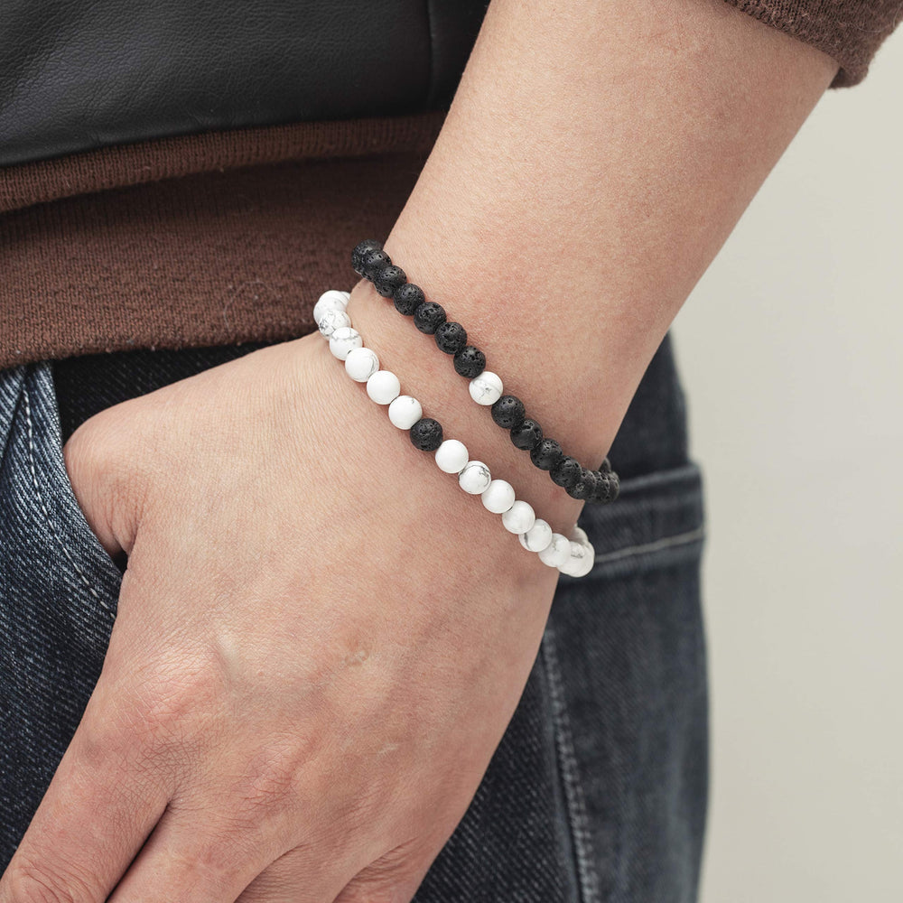 Softones handmade craftsmanship bracelet highlights durable elastic braided band.
