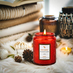 Close-up of SogYupk Sweet Rose candle wax highlighting soy formula for clean burns