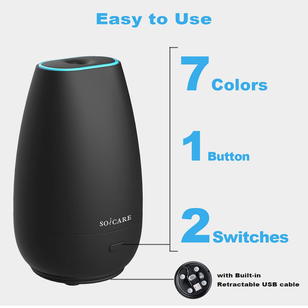 SOICARE diffuser fits cup holder for tidy dashboard use