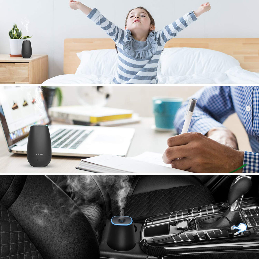 SOICARE diffuser emits ultrasonic mist to refresh cabin air