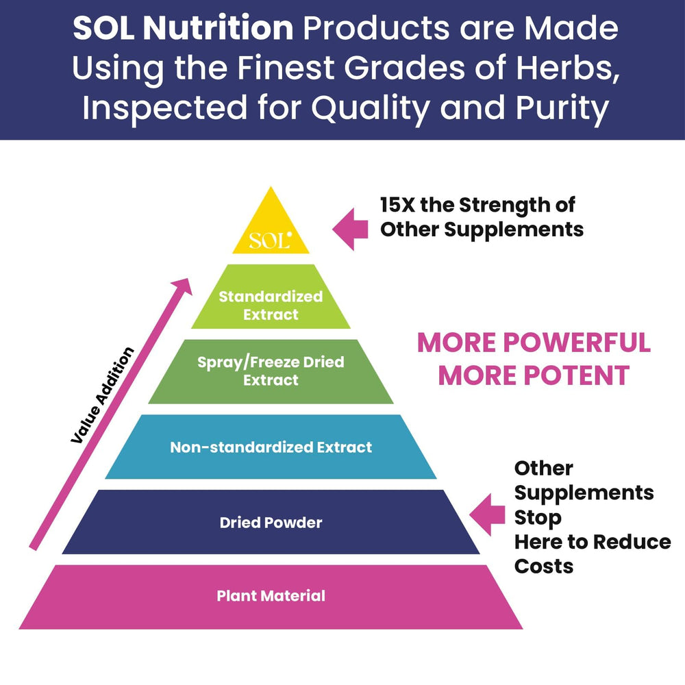 Sol Nutrition GoGo Energy capsules in hand suggest easy daily supplementation