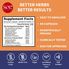 Sol Nutrition Immune Defense capsules ready to swallow for easy use