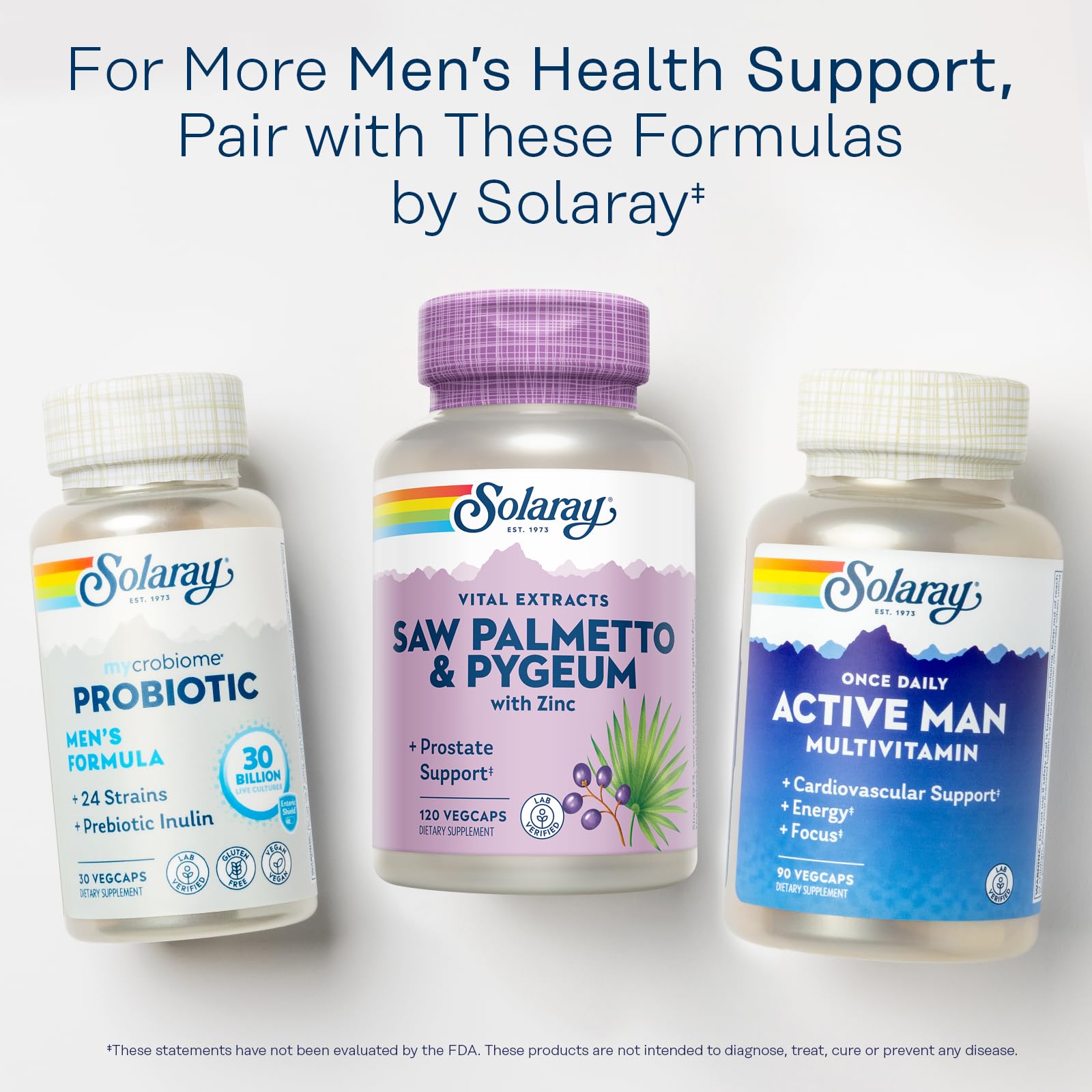 SOLARAY 30 servings label supports simple daily supplementation.