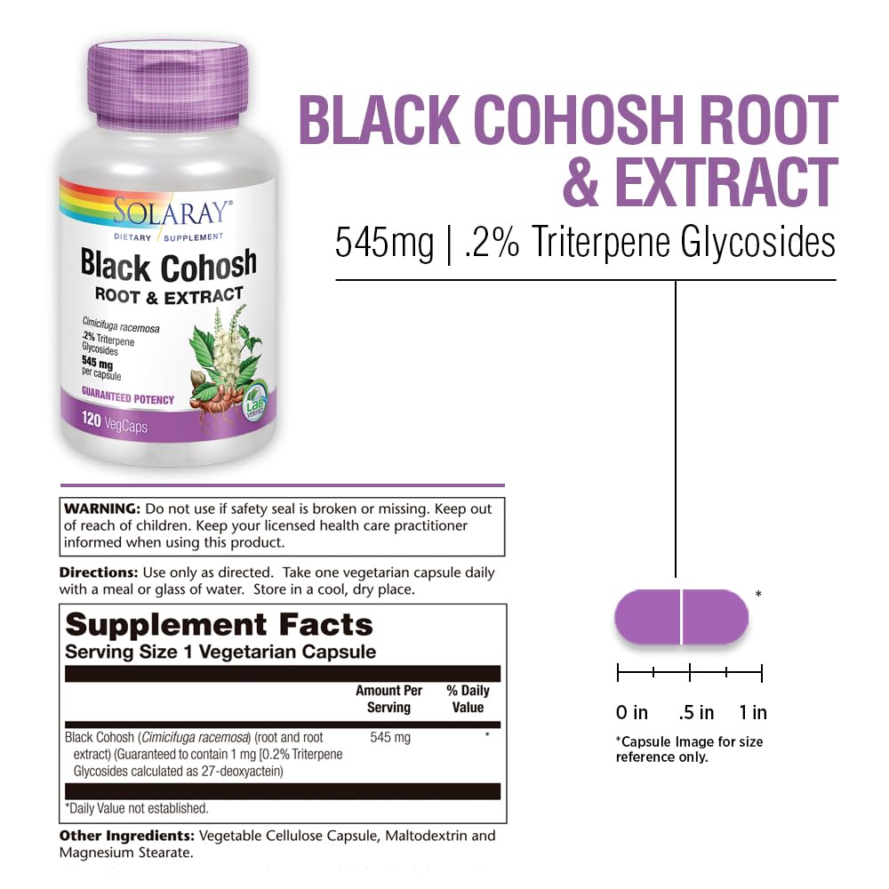 SOLARAY 545 mg per serving label illustration emphasizing simplicity.