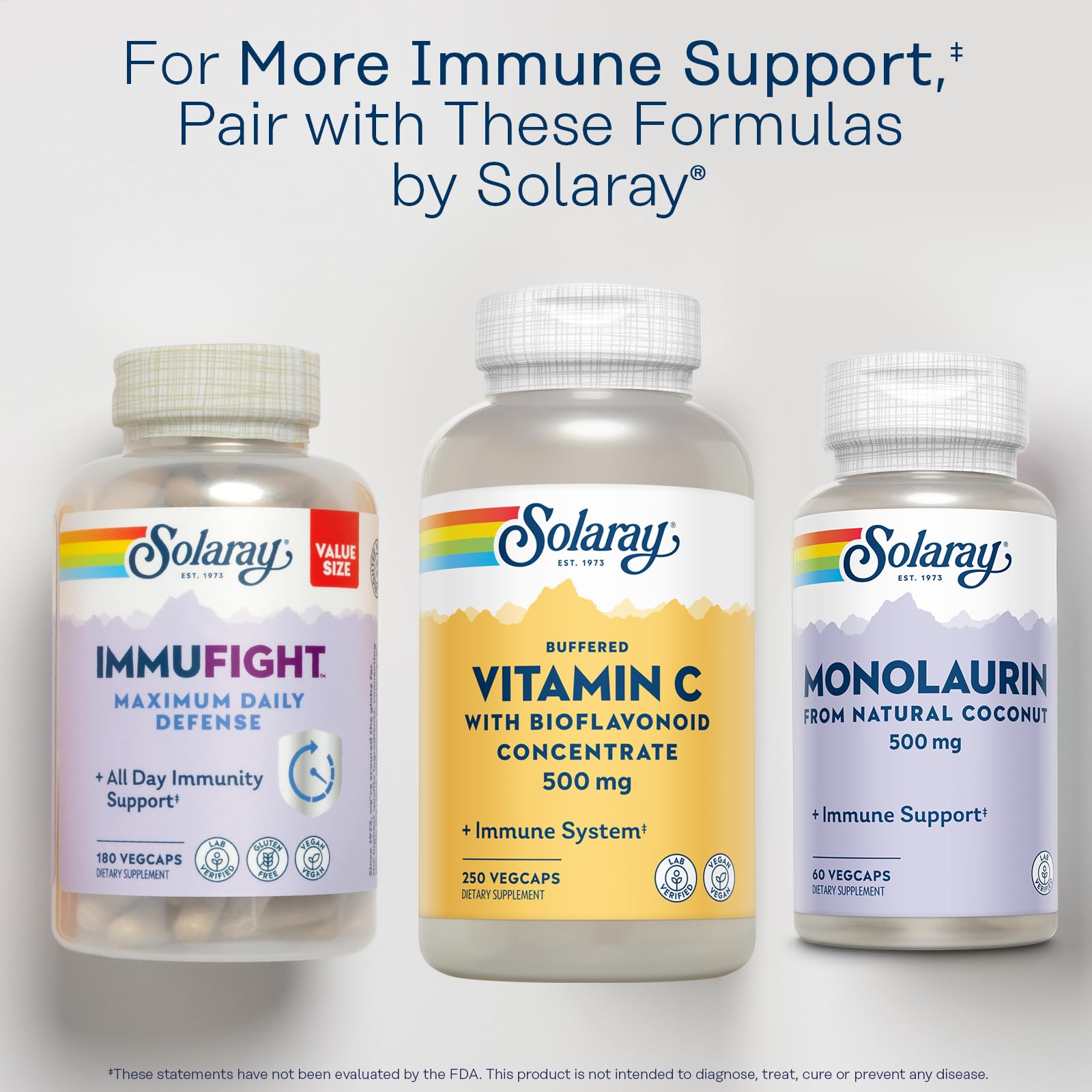 SOLARAY 60-day money-back guarantee seal on bottle.