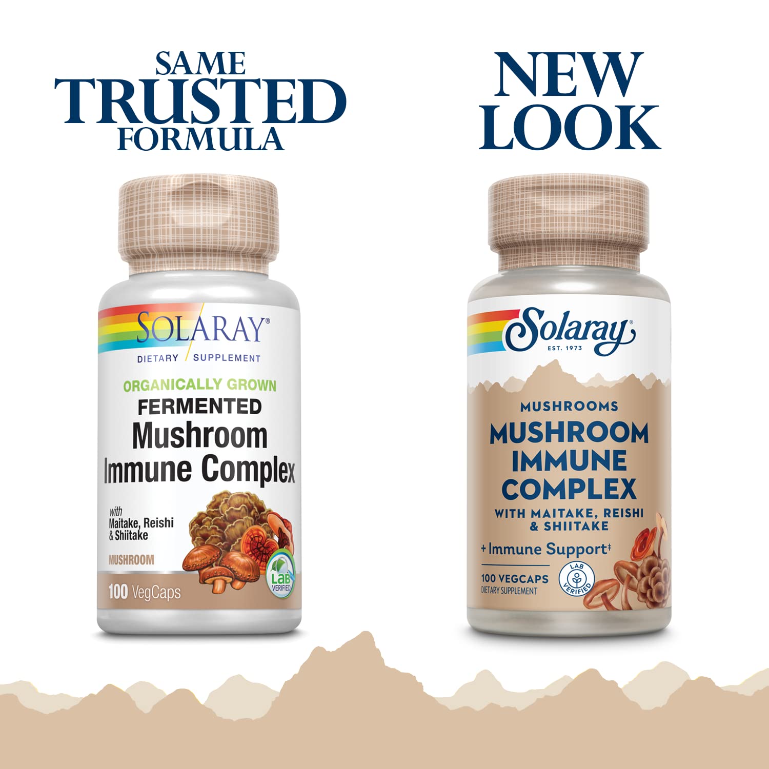 Solaray 600 mg per serving capsules deliver consistent mushroom nutrition.