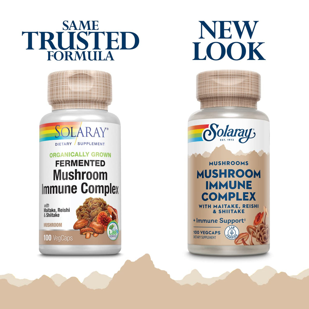 Solaray 600 mg per serving capsules deliver consistent mushroom nutrition.